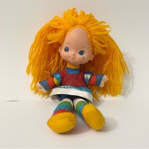 Vintage 1983 Rainbow Brite Doll Hallmark Cards Plush 11” Orange Hair